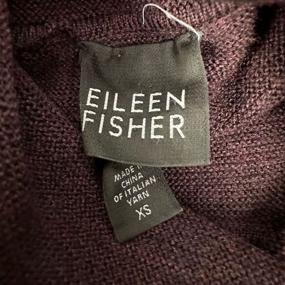 Eileen Fisher Merino Wool Turtleneck size XS Flawed - Picture 3 of 5